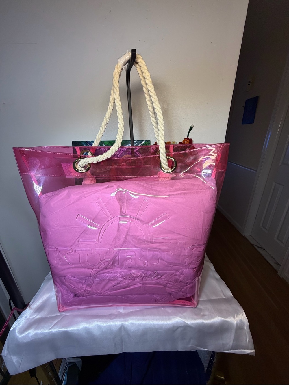Kurt' Geiger Cabana Vinyl Large Tote Bag NWT